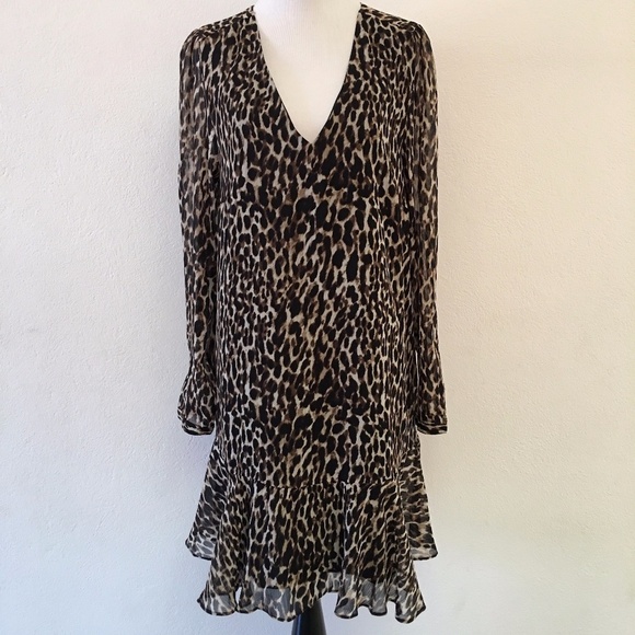 Banana Republic Dresses & Skirts - Banana Republic Animal Print Long Sleeve Dress 14